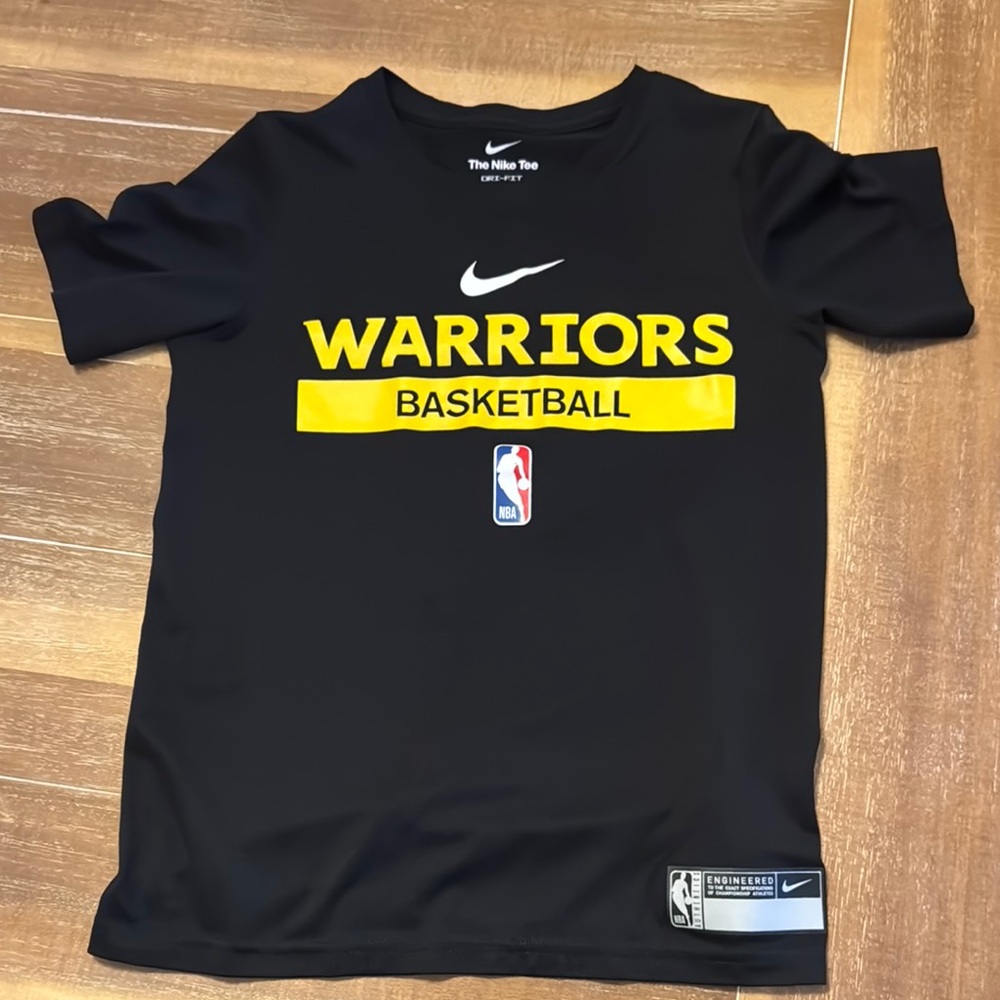 Nike Warriors Basketball Kids T-Shirt - Black